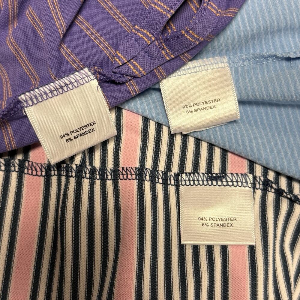 Peter Millar Summer Comfort Lot of 3 Golf Performance Polo Shirts Men’s XL & XXL - Picture 15 of 16